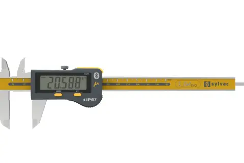 Precyzyjny suwmiarka cyjanoakryl z wyświetlaczem 20.588 mm, idealna do dokładnych pomiarów.