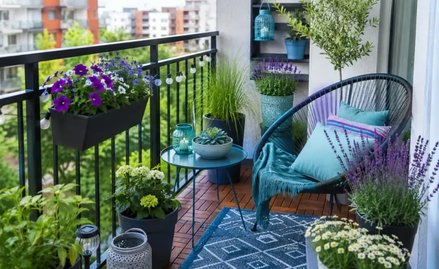 Balkon, który działa - jak dobrać rośliny i dodatki